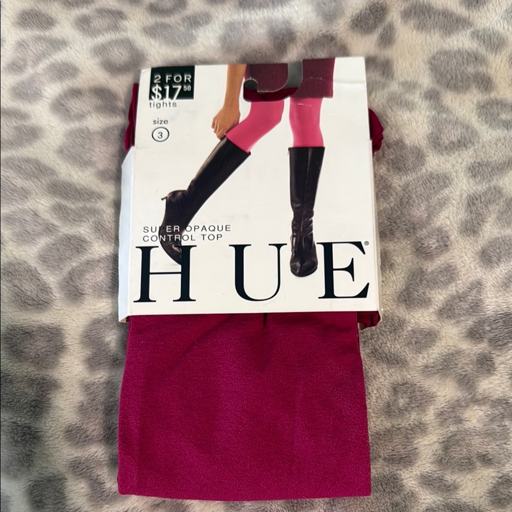 HUE Bold Fuchsia Opaque Tights